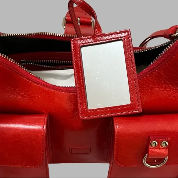 THE KOOPLES RED LEATHER AMELIA BAG NWT - Picture 13 of 13